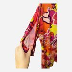 Trina Turk TRINA  Size Large Vinet Tie Slit Sleeve Floral Medley Mini Dress Photo 3