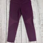 Alo Yoga High Waist Coast Capri Leggings In Burgundy Womens Sz XS Mesh Panel Photo 3