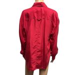 Jonathan Martin Silk Vintage 90s Long Sleeve Double Pocket Button Up Blouse M Photo 2