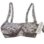 Athleta  Aqualuxe Batik Bra-Sized Floral Mid Coverage Bikini Top 40B/C Adjustable Photo 1