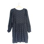 Joie  Jade Gathered babydoll Mini Dress Graphite floral Sz S cottage core peasant Photo 5