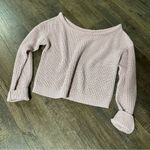 Missguided  Size Medium/Large Dusty Pink Oversized Off Shoulder Knit Sweater Top Photo 1