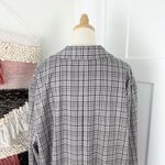 Free People  Cali Plaid Blazer Neutral Grey Sz XL Photo 8