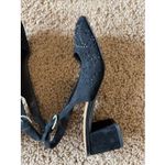 Lucky Brand LK-JOCINA 2 Classic Black Suede Leather Laser Cut Slingback Shoes 6 Photo 9