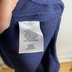 Rachel Parcell  Navy Peacoat Navy Blue Collared Front‎ Button Short Sleeves Large Photo 3