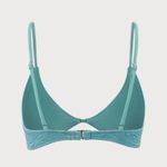 BERLOOK Floral Textured Bikini Top ONLY 51 Blue Photo 8