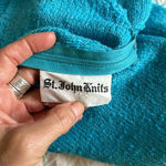 St. John  Knits turquoise teal blue knit dress classic vintage Flawless Condition Photo 15