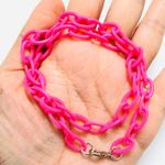 iHeartRaves NEW Hot Pink Chain Link Accessory  Photo 0