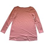 J Jill Purejill Long Sleeve Crewneck Pullover Top Size Small Orange Pima Cotton Photo 1