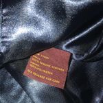 HAL RUBENSTEIN BLUE ZIP CLOSE CHAIN AND LEATHER ACCENT LEATHER JACKET MEDIUM Photo 5