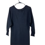 J. Crew Black Sweater Midi Knit Dress Long Sleeves‎ Wool Blend Size M Size M Photo 1