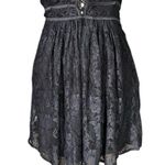 Spy Zone Exchange Lace Up Lace Mini Dress Black Photo 4