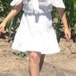 Princess Polly White Off The Shoulder Tie Dress Photo 0