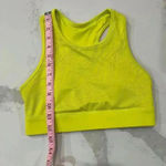 Fabletics  Activewear Neon Yellow Racerback Athletic Sports Bra Womens Size Small Photo 5