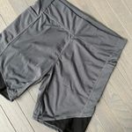 Women's Biker Shorts High Waist Yoga Running Workout Gym Spandex Compression Gray Size M Photo 7