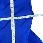 Cushnie Women's Coblat Blue Button Down Cut Out Back Maxi Dress Size Large Photo 7