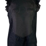 Lavender Field Black Mesh Tank Top Photo 0