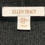 Ellen Tracy  gray black long‎ sleeve cardigan medium Photo 4