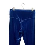 Athleta  Elation Velvet Cropped Leggings Women’s Size Medium Blue Scaro Yoga Photo 6