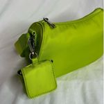BP Neon Green Shoulder Bag with Headphone Holder Photo 1