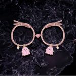 2pcs Cute Cartoon Pink‎ Ghost Bracelet Set Hand Rope With Magnetic Suction Pink Photo 3