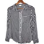 Abound  Weekend Tie Front Checkered Button Up Long Sleeve Shirt Photo 2