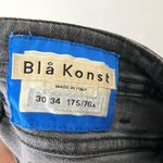 Acne Studios Climb Skinny Jeans Used Black Women’s Size 30 Raw Hem Faded Look Photo 12