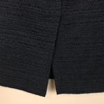 Theory Women’s Virgin Wool Alpaca Tweed Knit Black Metallic Silver Pencil Skirt Photo 4