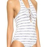 re:named  Striped Halter Bodysuit Size: S Photo 0