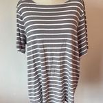 White Stag Gray and White Boxy Short Sleeve Tee Photo 0