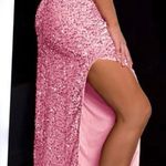 Pink One Shoulder Dress Size 4 Photo 1