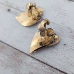 Vintage Clip On Earrings Leaf Duo Photo 8