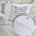 Selfie Leslie Trophy White Lace Bustier Midi Dress Corset Sheer Thigh Slit Large Photo 4