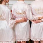 Satin Bridesmaid Soft Pink Bridal Party Robe Size undefined Photo 2
