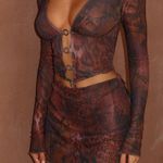 Generation Outcast Clothing Outcast Clothing Satine Mini Dress Mauve Leopard Photo 0