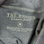 Lauren James Hoodie Womens Sz M Heathered Blue Soft Thumb Holes Photo 9