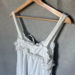 Line and Dot Claire Babydoll Mini Dress White Eyelet Tie Front XS Coquette Fairy Photo 4