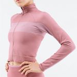 Fabletics  Pink Canyon / Lavender Lustre Tory Cropped Seamless Jacket Photo 0