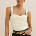 Reformation  Trish Knit Top White Size XS Photo 0