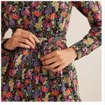 BODEN Flower Print Shirt Mini Dress with Tie in Belt NWOT Size 10 Photo 6