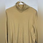 Woolrich  Woman’s Mustard Yellow Turtleneck Long Sleeve Shirt Size Large Photo 3