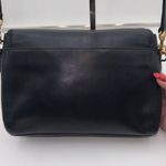 Etienne Aigner  Vintage Navy Leather Crossbody Bag Gold Horsebit Flap Closure Photo 6