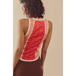Free People  We The‎ Free Racerback Too Hot To Handle Tank Peach Combo Size XS Photo 2