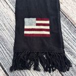 Vintage C.J. Banks Patriotic Flag Tassel Scarf​ Blue Photo 4