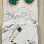 ❄️ Green & Blue Shiny Dangle Earrings Bundle Photo 0