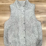 Thread and Supply Grey Sherpa Fuzzy Vest Women’s Small Gray Photo 0