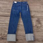 Free People #15 NWT Slim Shade Selvedge Jeans in Deep Indigo Photo 6