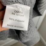 CAARA Gray Cable Knit‎ Sweater Dress Oversized Chunky Long Winter Cozy XS Photo 2