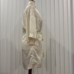 Victoria's Secret Vintage  white satin robe size S/M gold label Photo 4