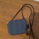 Vintage Longaberger Collector’s Club Striped Purse W Crossbody Strap Blue Photo 4